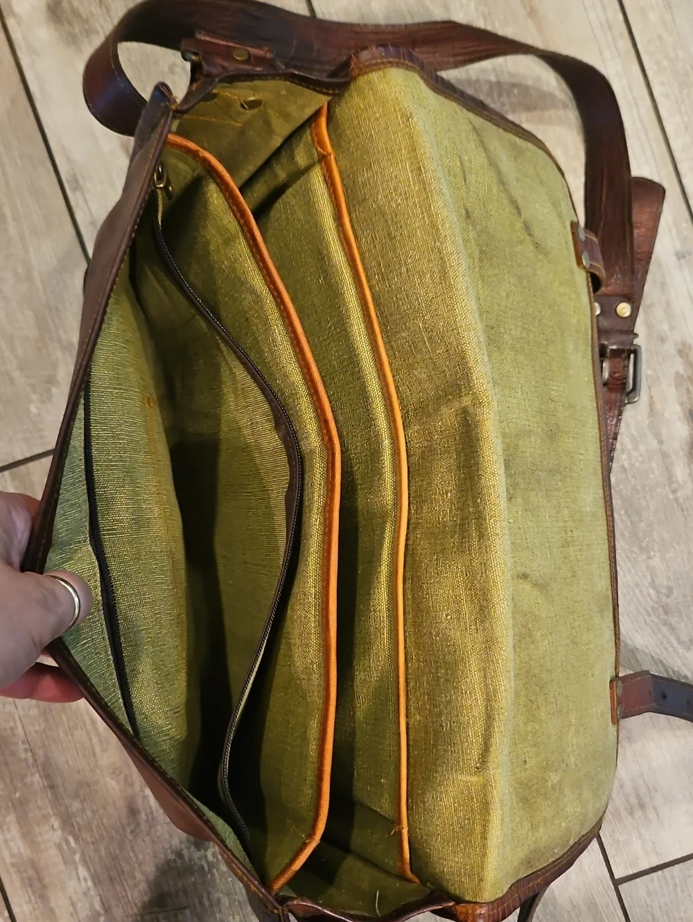 Leather Messenger Bag